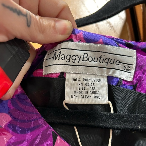 Vintage 80s Floral Dress - Picture 5 of 6